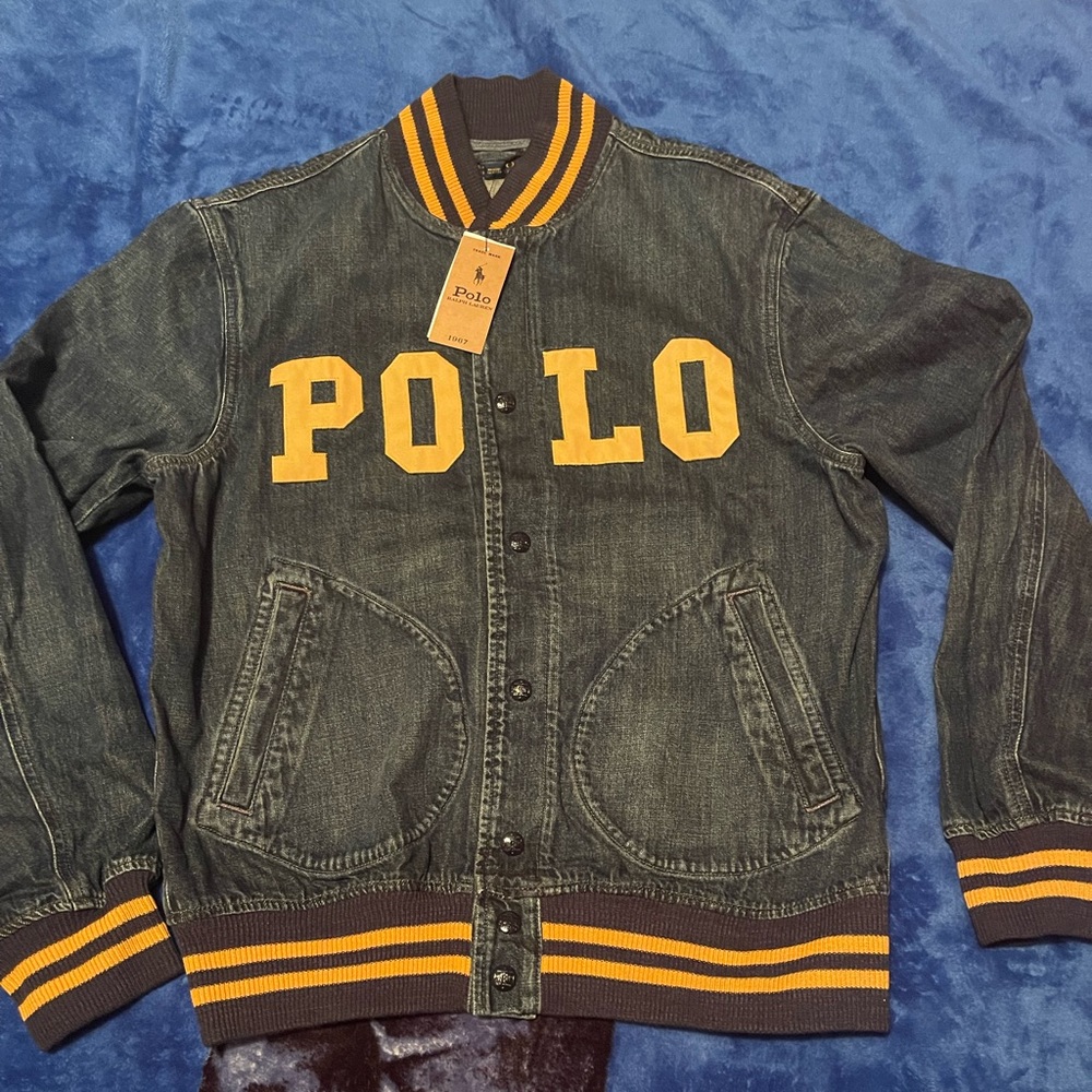 Polo Ralph Lauren denim varsity jacket